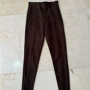 Zara women's faux suede pants.